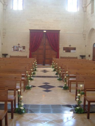 Floristería Miraverd sillas de iglesia
